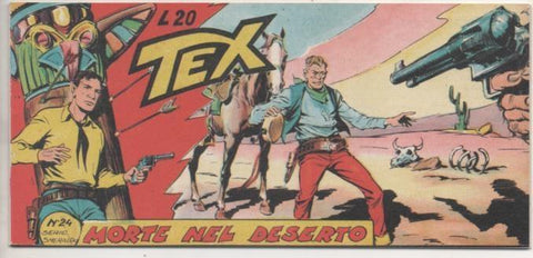 Comic E00125: Collana del Tex L20 nº 24 Serie Smeraldo. Morte nel Deserto