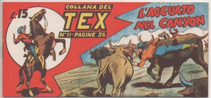 Comic E00182: Collana del Tex L15 nº 21. L'Agguato nel Canyon