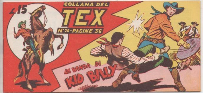 Comic E00181: Collana del Tex L15 nº 20. La Banda Kid Billy