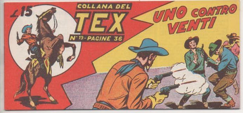 Comic E00180: Collana del Tex L15 nº 19. Uno contro Venti