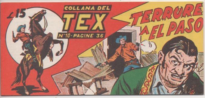 Comic E00171: Collana del Tex L15 nº 10. Terrore a El Paso