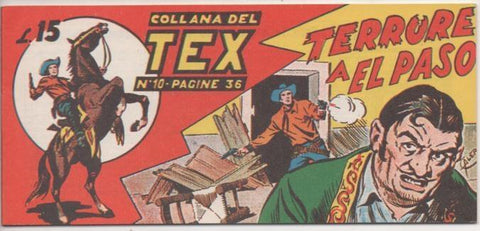 Comic E00171: Collana del Tex L15 nº 10. Terrore a El Paso
