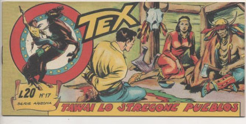 Comic E00157: Collana del Tex L20 nº 17 Serie Arizona. Tawai lo Stregone Pueblos