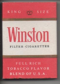 Caja de Cerilla Winston Filter Cigarettes