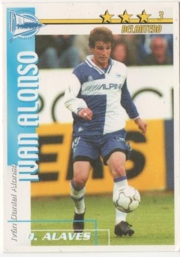 Cromo E00001: Fichas de la Liga 2003, Ivan Alnso: D. alaves. Delantero