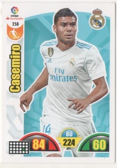 Cromo E00766: Album 2-Trading Car Game 2017-18, Casemiro: Real Madrid. Medio