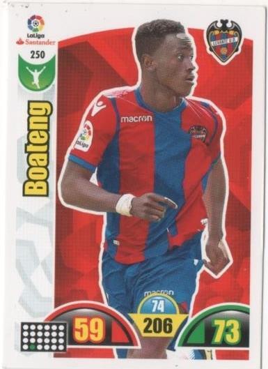 Cromo E00759: Album 2-Trading Car Game 2017-18, Boateng: Levante U.D. Delantero