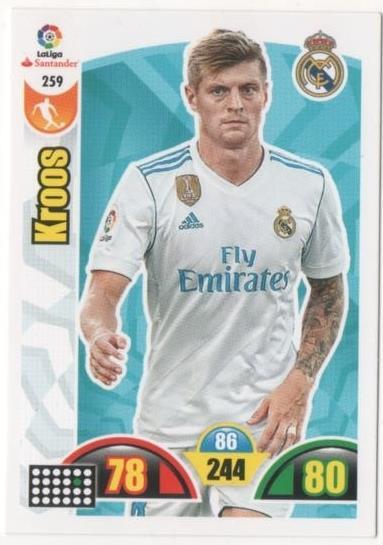 Cromo E00767: Album 2-Trading Car Game 2017-18, Kroos: Real Madrid. Medio
