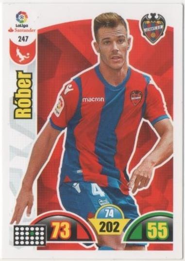 Cromo E00757: Album 2-Trading Car Game 2017-18, Róber: Levante U.D. Defensa