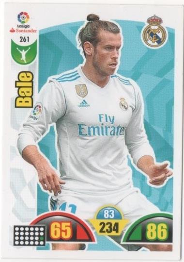 Cromo E00768: Album 2-Trading Car Game 2017-18, BalE Real Madrid. Delantero