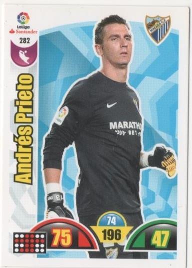 Cromo E00782: Album 2-Trading Car Game 2017-18, Andrés Prieto: Málaga C.F. Portero