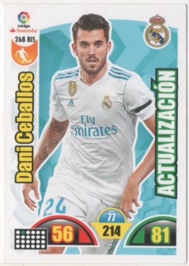 Cromo E00774: Album 2-Trading Car Game 2017-18, Dani Ceballos: Real Madrid. Medio