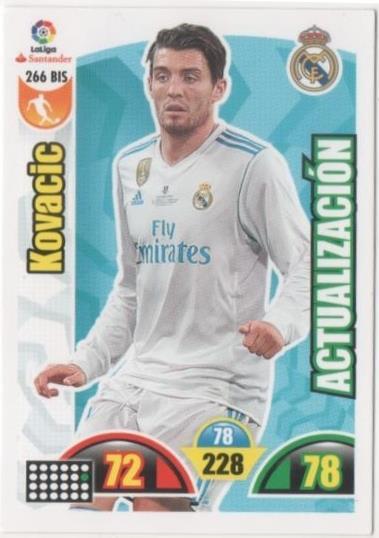 Cromo E00773: Album 2-Trading Car game 2017-18, Kovacic: Real Madrid. Medio