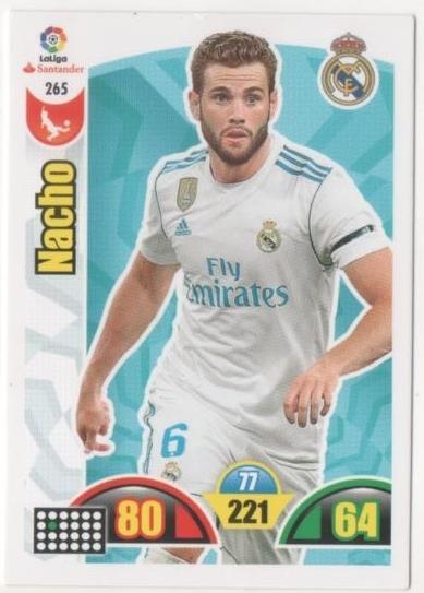Cromo E00772: Album 2-Trading Car Game 2017-18, Nacho: Real Madrid. Defensa
