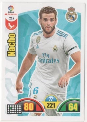Cromo E00772: Album 2-Trading Car Game 2017-18, Nacho: Real Madrid. Defensa
