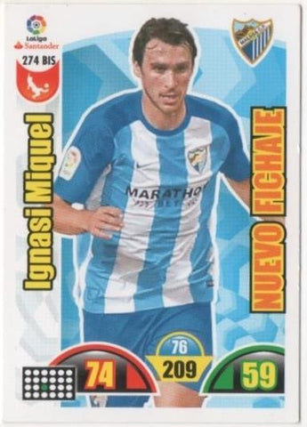 Cromo E00777: Album 2-Trading Car Game 2017-18, Ignasi Miquel: Malaga C.F. Defensa