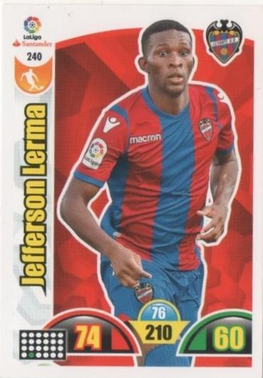 Cromo E00752: Album 2-Trading Car Game 2017-18, Jefferson Lerma: Levante U. D. Medio