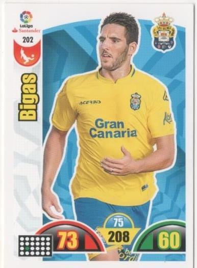 Cromo E00726: Album 2-Trading Car Game 2017-18, Bigas: U.D. Las Palmas. Defensa