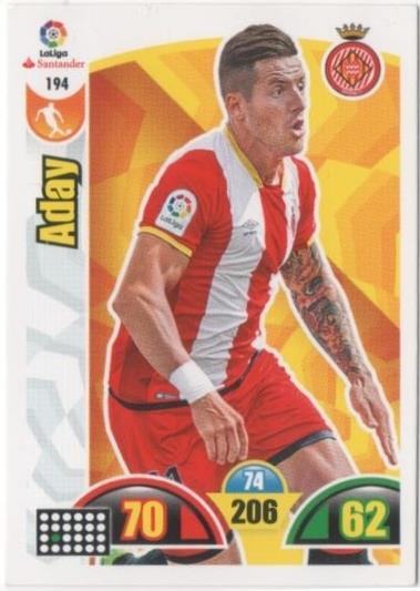 Cromo E00720: Album 2-Trading Car Game 2017-18, Aday: Girona F.C. Medio