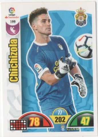 Cromo E00724: Album 2-.Trading Car Game 2017-18, Chichizola: UD. Las Palmas. Portero