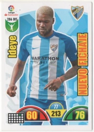 Cromo E00785: Album 2-Trading Car Game 2017-18, IdeyE Málaga C.F. Delantero