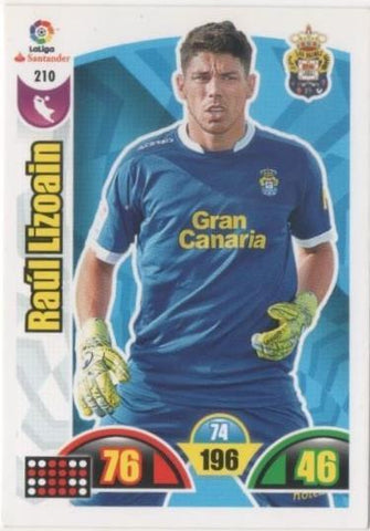 Cromo E00733: Album 2-Trading Car Game 2017-18, Raúl Lizoain: U.D Las Palmas. Portero