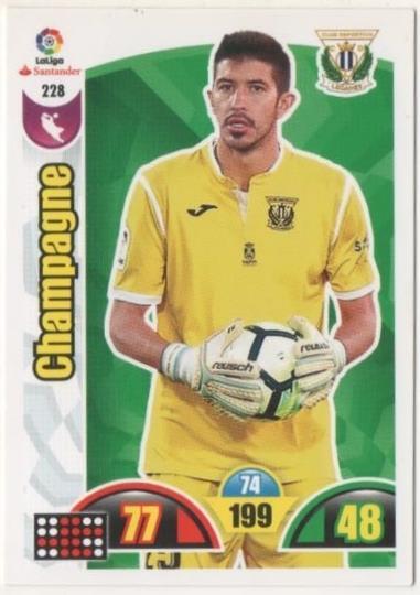 Cromo E00746: Album 2-Trading Car Game 2017-18, ChampagnE C.D. Leganés. Portero