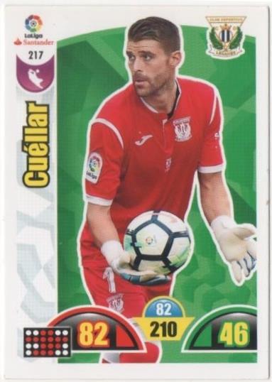 Cromo E00739: Album 2-Trading Car Game 2017-18, Cuéllar: C.D. Leganés. Portero