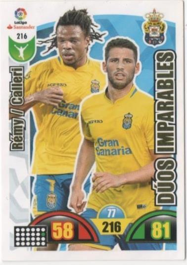 Cromo E00736: Album 2-Trading Car Game 2017-18, Rémy-Calleri-DÚOS IMPARABLES: U.D. Las Palmas. Delantero