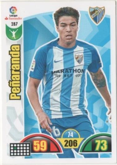 Cromo E00786: Album 2-Trading Car Game 2017-18, Peñaranda: Málaga C.F. Delantero