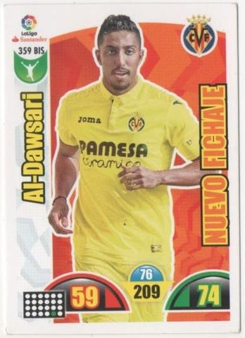 Cromo E00835: Album 2-Trading Car Game 2017-18, Al-Dawsari: Villareal C.F. Delantero