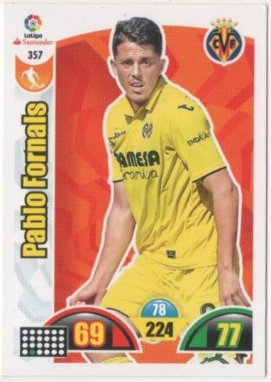 Cromo E00834: album 2-Trading Car Game 2017-18, Pablo Fornals: Villareal C.F. Medio