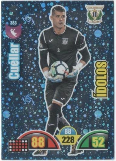 Cromo E00855: Album 2-Trading Car Game 2017-18, Cuéllar-ÍDOLOS: C.D. Leganes. Portero