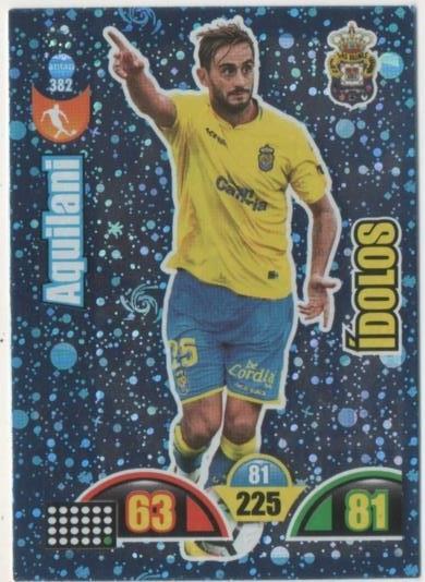 Cromo E00854: Album 2-Trading Car Game 2017-18, Aquilani-ÍDOLOS: U.D. Las Canarias. Medio