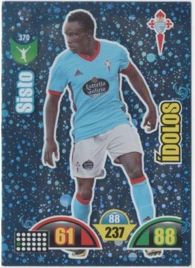 Cromo E00843: Album 2-Trading Car Game 2017-18, Sisto-ÍDOLOS: R.C. Celta de Vigo. Delantero 