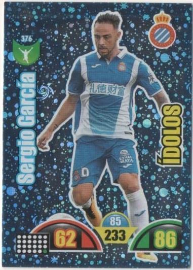 Cromo E00849: Album 2-Trading Car Game 2017-18, Sergio García-ÍDOLOS: R.C.D. Esapñol. Delantero