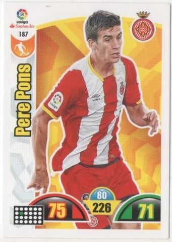 Cromo E00717: Album 2-Trading Car Game 2017-18, Pere Pons: Girona F.C. Medio