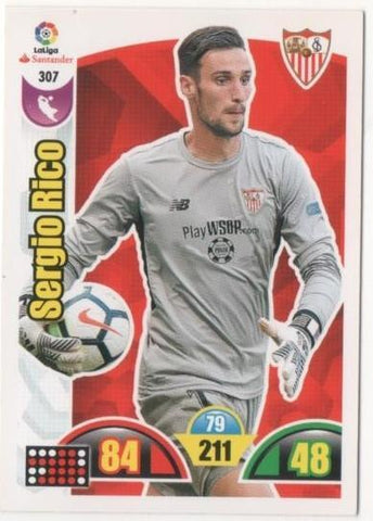 Cromo E00800: Album 2-Trading Car Game 2017-18, Sergio Rico: Sevilla F.C. Portero