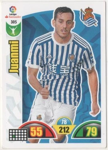 Cromo E00798: Album 2-Trading Car Game 2017-18, Juanmi: Real Sociedad. Delantero