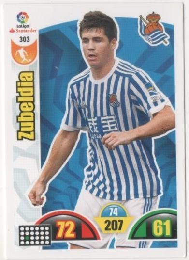 Cromo E00796: Album 2-Trading Car Game 2017-18, Zubeldia: Real Socidad. Medio