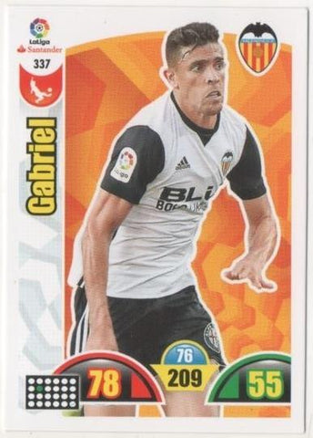 Cromo E00822: Album 2-trading Car Game 2017-18, Gabriel: Valencia C.F. Defensa