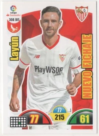 Cromo E00804: Album 2-Trading Car Game 2017-18, Layún: -Sevilla F.C. Defensa