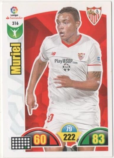 Cromo E00806: Album 2-Trading Car Game 2017-18, Muriel: Sevilla F.C. Delantero
