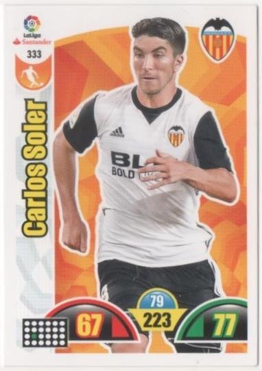 Cromo E00820: Album 2-Trading Car Game 2017-18, Carlos Soler: Valencia C.F. Medio