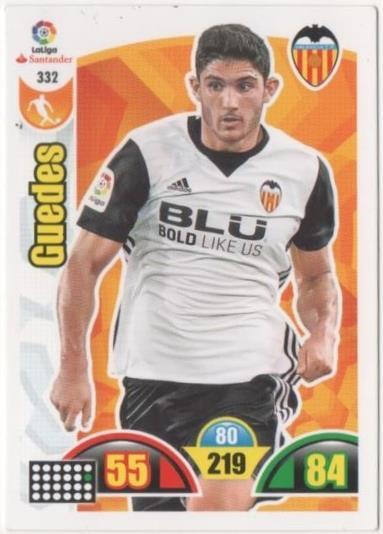 Cromo E00819: Album 2-Traing Car Game 2017-18, Guedes: Valencia C.F. Medio