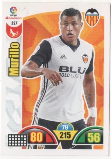 Cromo E00815: Album 2-Trading Car Game 2017-18, Murillo: Valencia C.F. Defensa