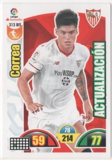 Cromo E00805: Album 2-Trading Car Game 2017-18, Correa: Sevilla F.C. Medio