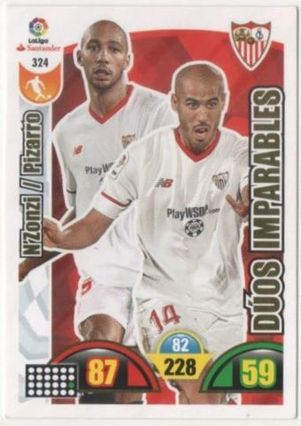 Cromo E00812: Album 2-Trading Car Game 2017-18, N'Zonzi-Pizarro-DÚOS IMPARABLES: Sevilla F.C. Medio