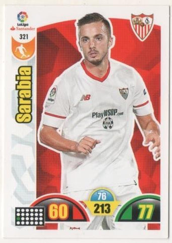 Cromo E00810: Album 2-Trading Car Game 2017-18, Sarabia: Sevilla F.C. Medio
