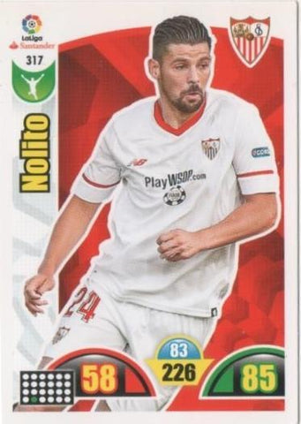 Cromo E00807: Album 2-Trading Car Game 2017-18, Nolito: Sevilla F.C. Delantero